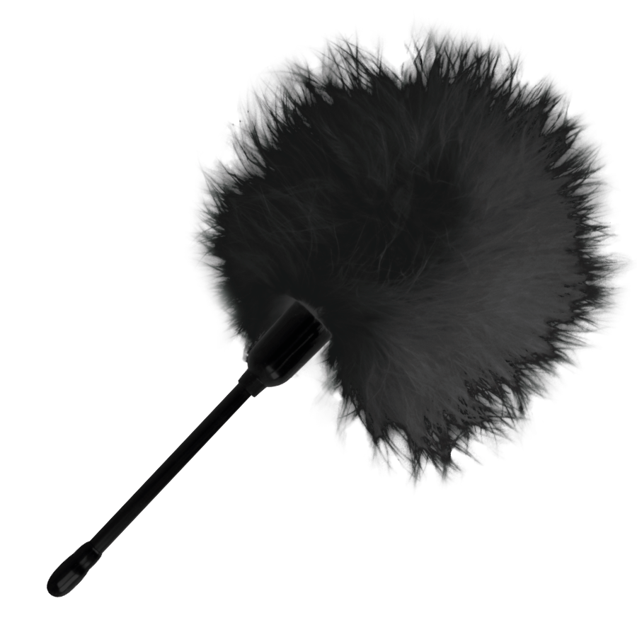 Pluma Darkness Preta 20Cm