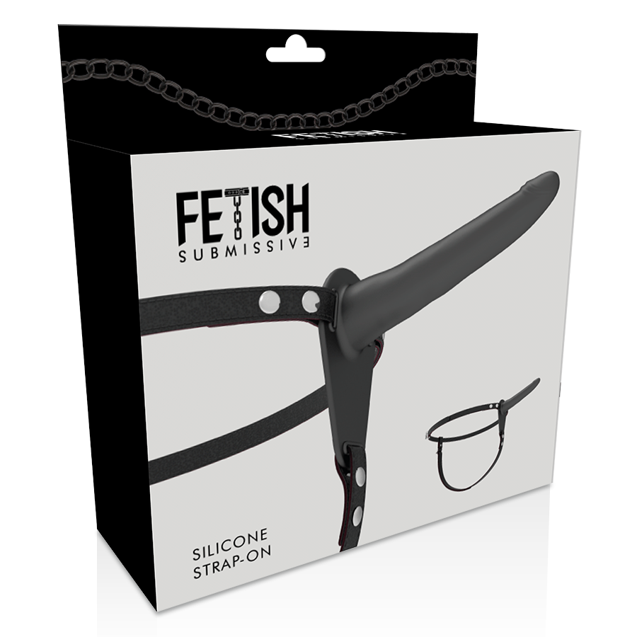 Strap On Fetish Submissive Silicone Preto 15Cm