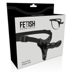 Strap-On Preto 16Cm G-Spot Fetish Submissive Silicone