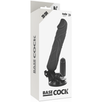 Vibrador Realistico Basecock Com Controle Remoto 20Cm Preto