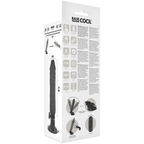 Vibrador Realistico Basecock Com Controle Remoto 20Cm Preto