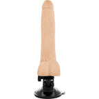 Vibrador Realistico Com Controlo Remoto Basecock 20Cm Branco
