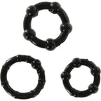 Kit Anéis Penianos Preto Stay Hard Sevencreations