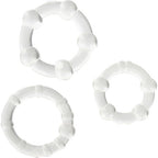 Kit 3 Anéis Penianos Transparentes Stay Hard Sevencreations