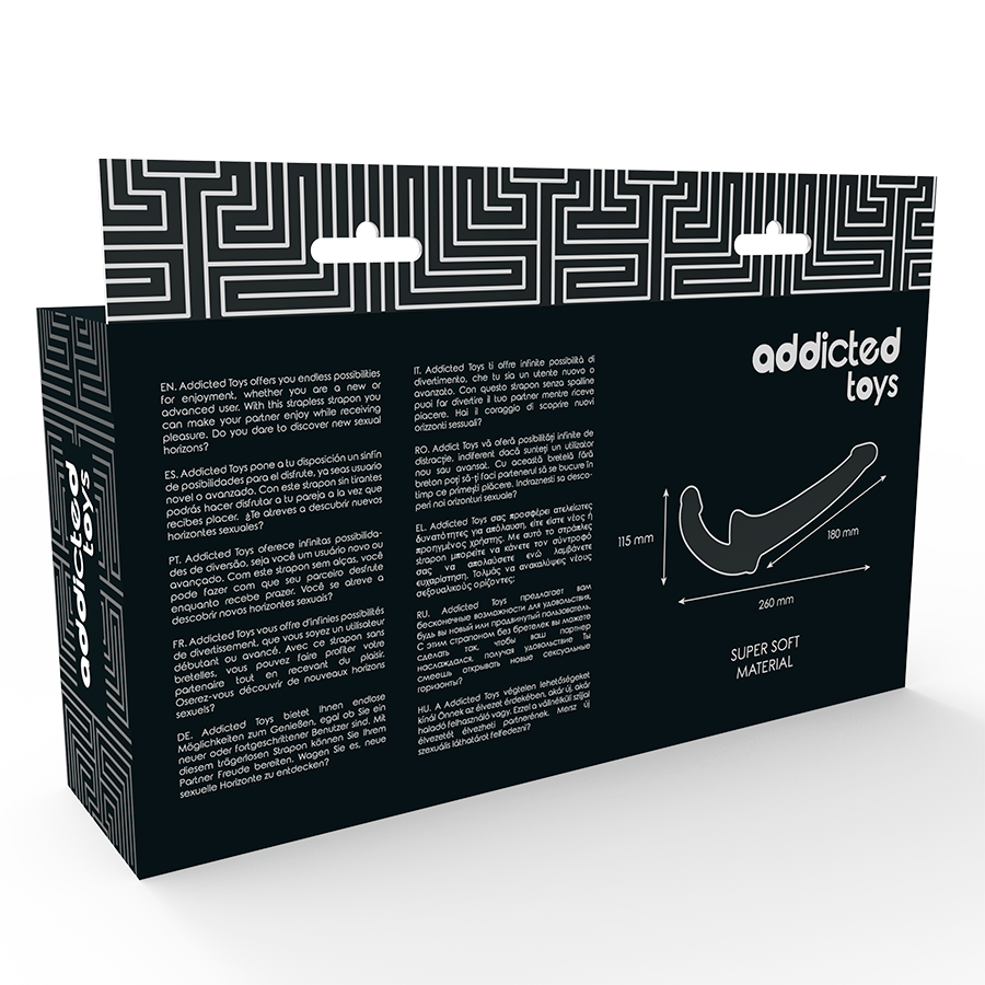 Addicted Toys Strapless Strapon Flesh Sem Cinta