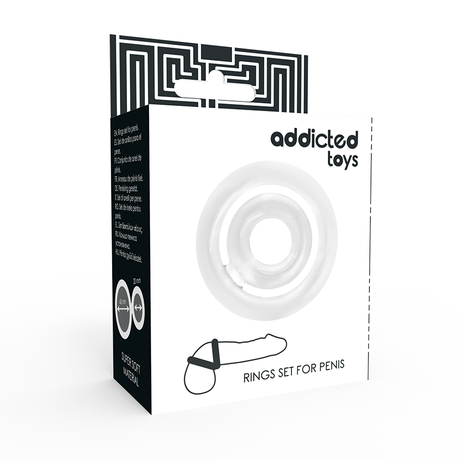 Aneis Penianos Addicted Toys Potenz- C-Ring Penis Clear