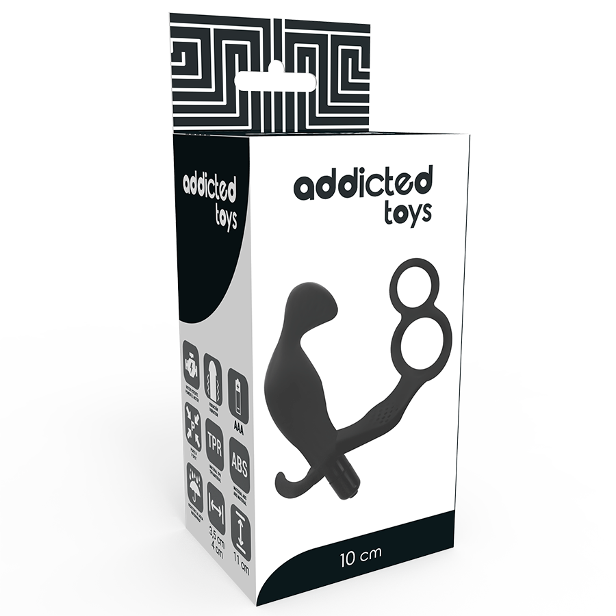 Plug Anal Com Vibraçao Addicted Toys Com Anel Duplo