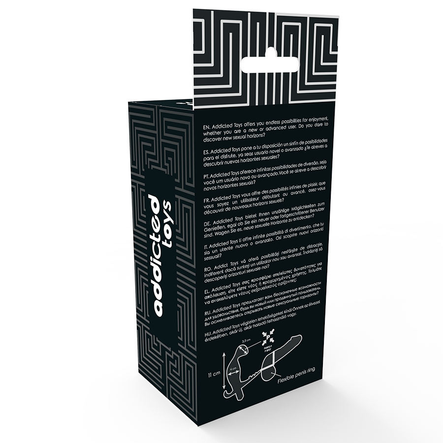 Plug Anal Com Vibraçao Addicted Toys Com Anel Duplo