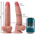 Dildo Leopardo Dupla Densidade Rockarmy 23Cm