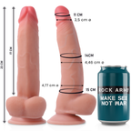 Dildo Leopardo Dupla Densidade Rockarmy 23Cm