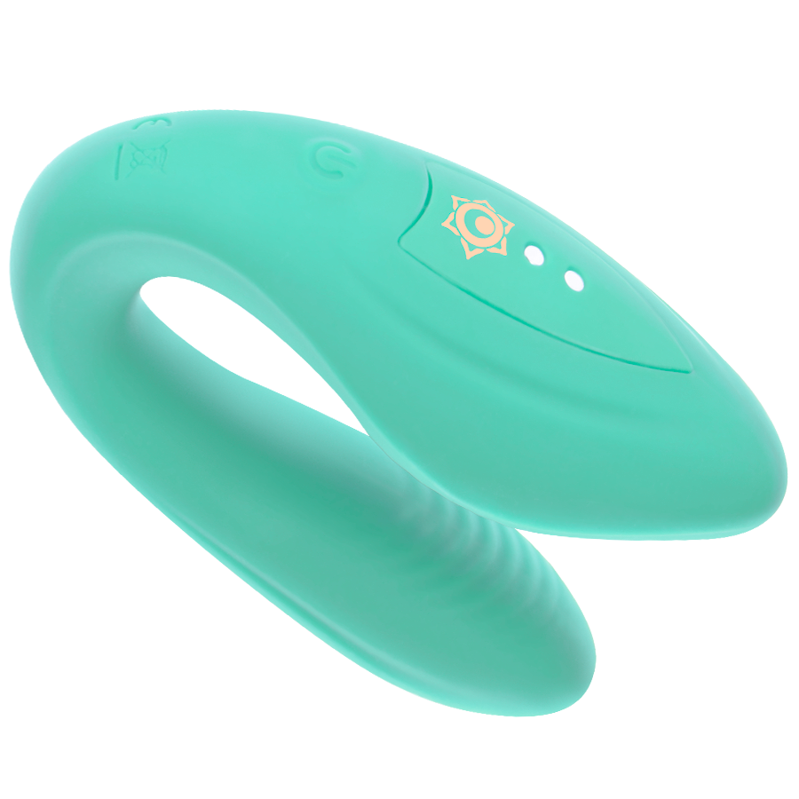 Vibrador De Casal Com Controlo Rithual Kama Verde Agua