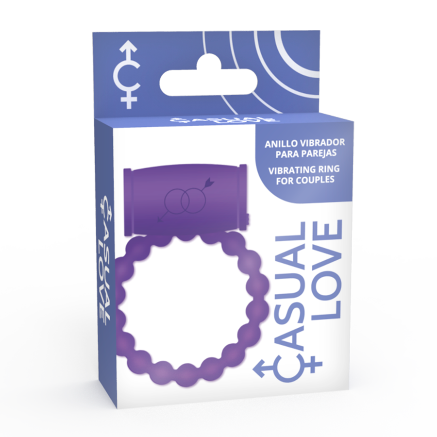 Anel Peniano Vibratório Casual Love Ring 25 Roxo