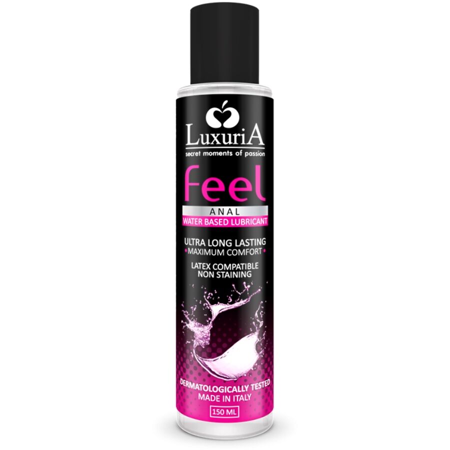Lubrificante Anal Luxuria Feel A Base De Agua 150 Ml