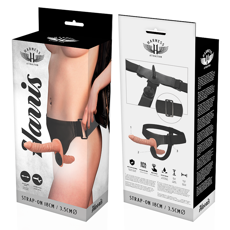 Harness Attraction Harris Vibrating Double Harness 18 X 3.5Cm