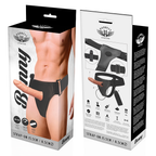 Strap On Com Vibração Harness Attraction Benny 15 X 4.5 Cm