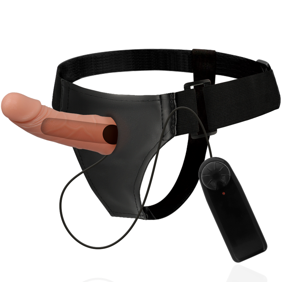 Strap On Com Vibração Harness Attraction Marcos Oco 15 X 5 Cm