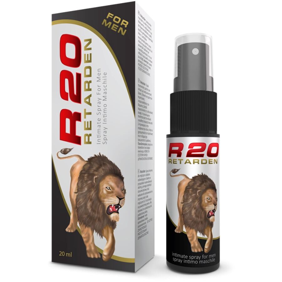 R20 Spray Retardante Para Homens Efeito Frio 20 Ml