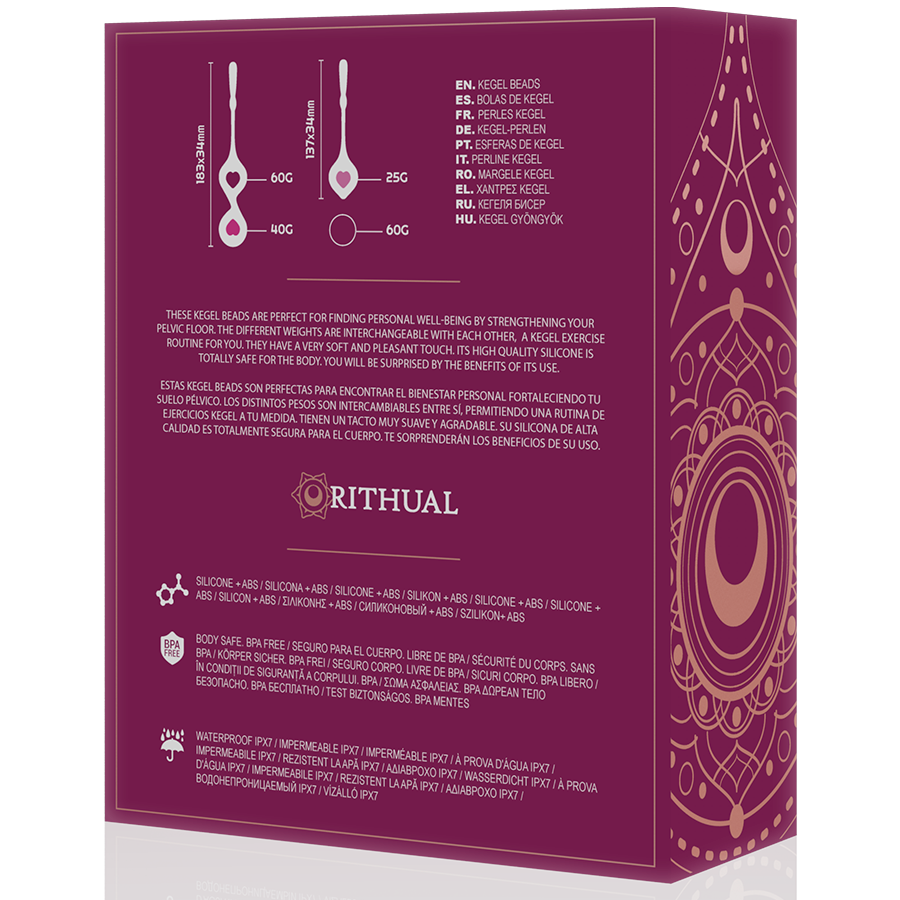Kit Bolas Kegal Treinamento Pélvico Orquídea Rithual
