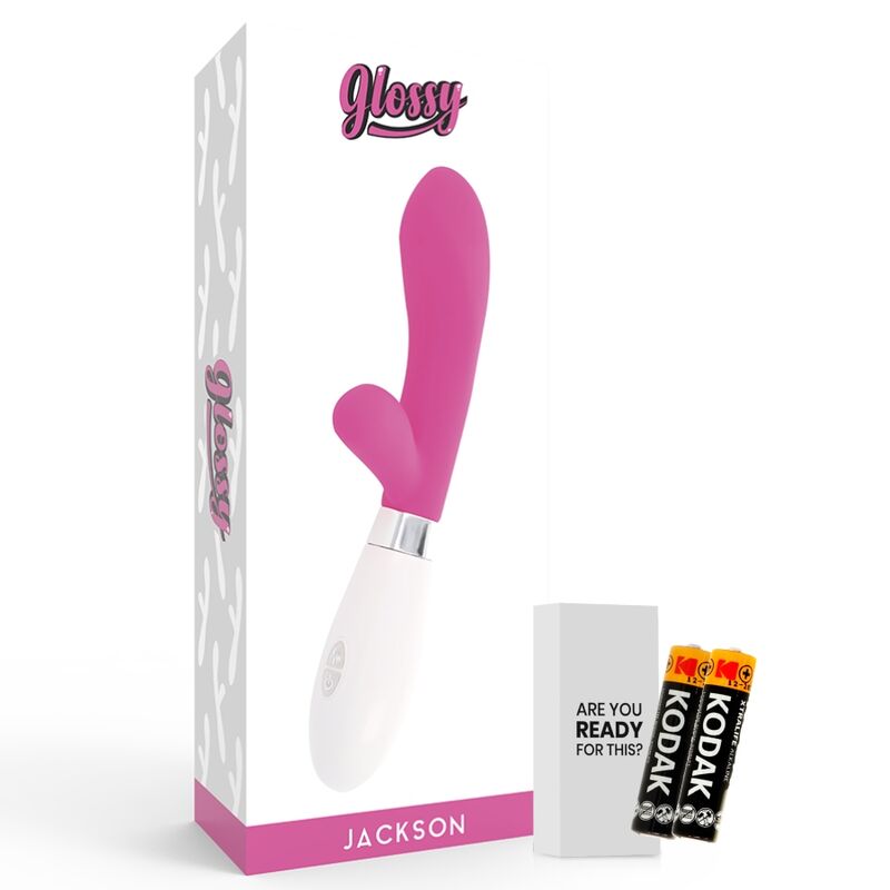 Vibrador Com Estimulador De Clitóris Glossy Jackson Rabbit Rosa