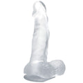 Dildo Com Testículos E Ventosa Realístico16,7 Cm