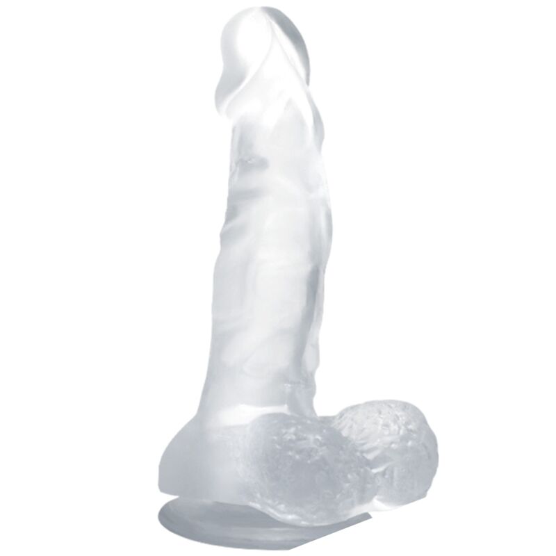 Dildo Com Testículos E Ventosa Realístico16,7 Cm