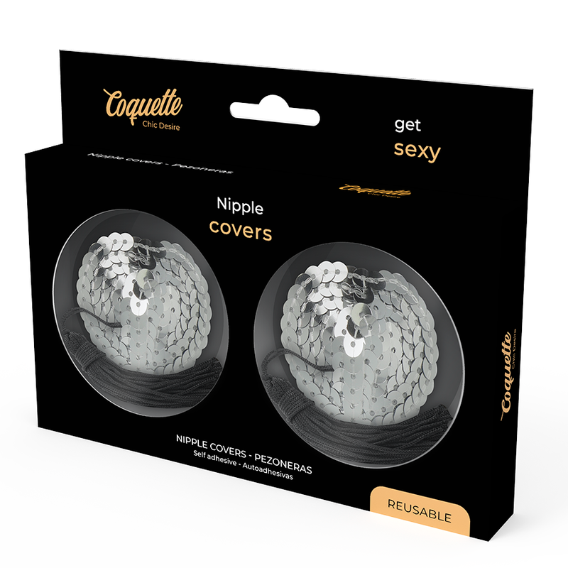 Tapa Mamilos Coquette Chic Desire Prateado
