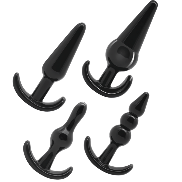Kit Plug Anal 4 Peças Addicted Toys