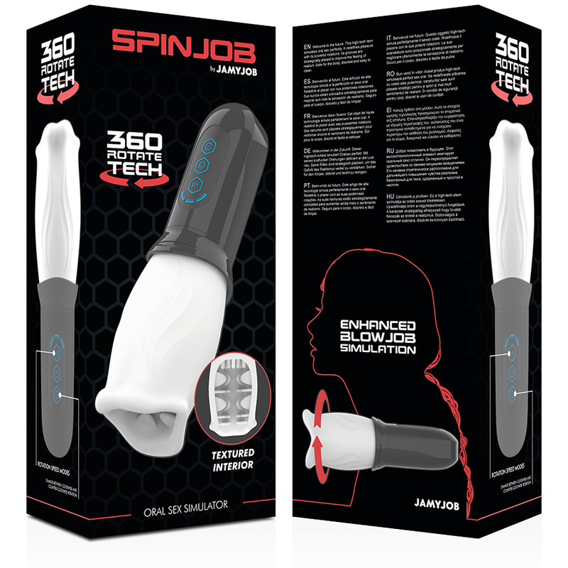Masturbador Masculino Em Forma De Boca Jamyjob Spinjob