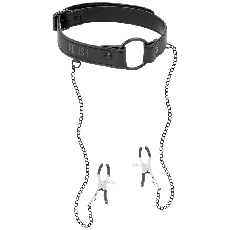 Gag Em Argola Com Grapos Para Mamilos Fetish Submissive