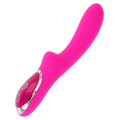 Vibrador Com Estimulante De Clitóris Ohmama Magnético Recarregável 10 Velocidades Silicone 21 Cm
