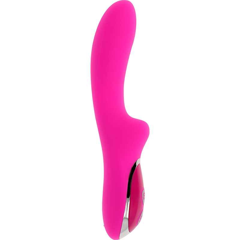 Vibrador Com Estimulante De Clitóris Ohmama Magnético Recarregável 10 Velocidades Silicone 21 Cm