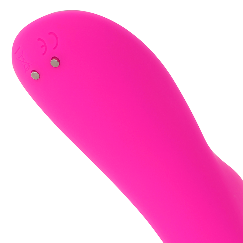 Vibrador Com Estimulante De Clitóris Ohmama Magnético Recarregável 10 Velocidades Silicone 21 Cm