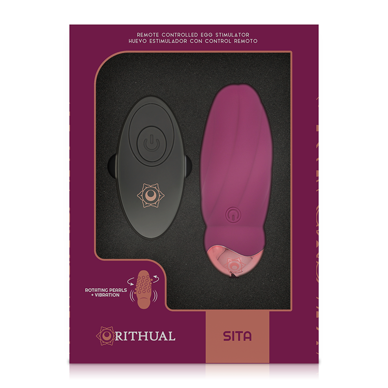 Ovo Vibratório Com Controle Remoto Rithual Sita Pérolas