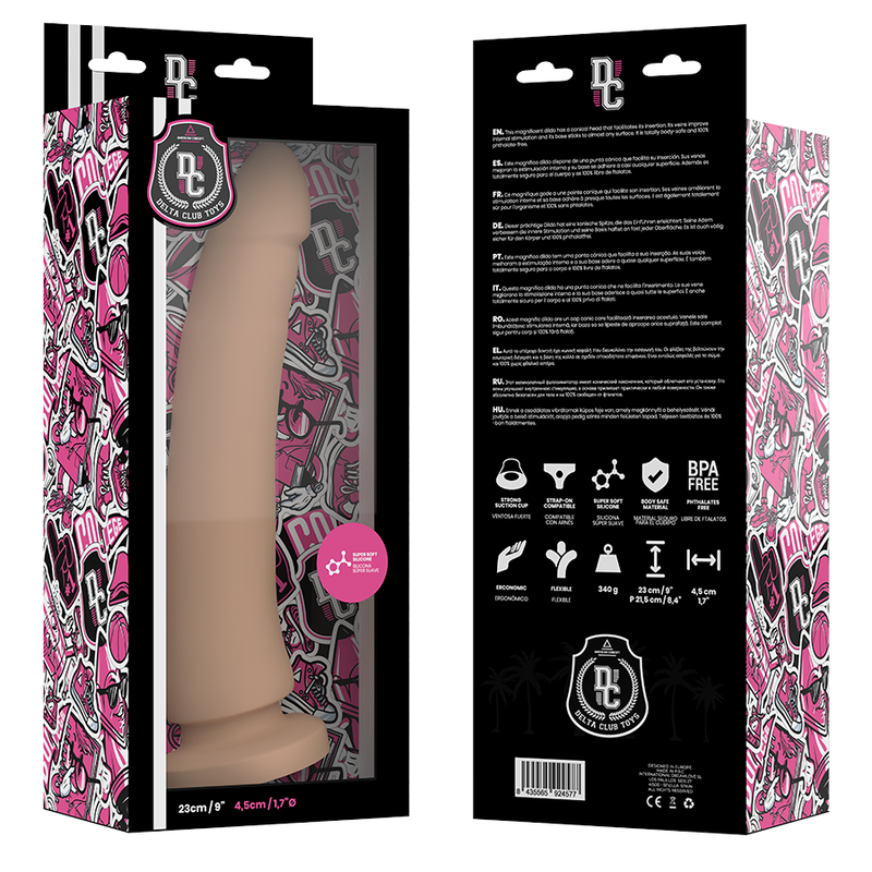 Dildo Delta Club Toys Dong Flesh Silicone 23 X 4.5 Cm