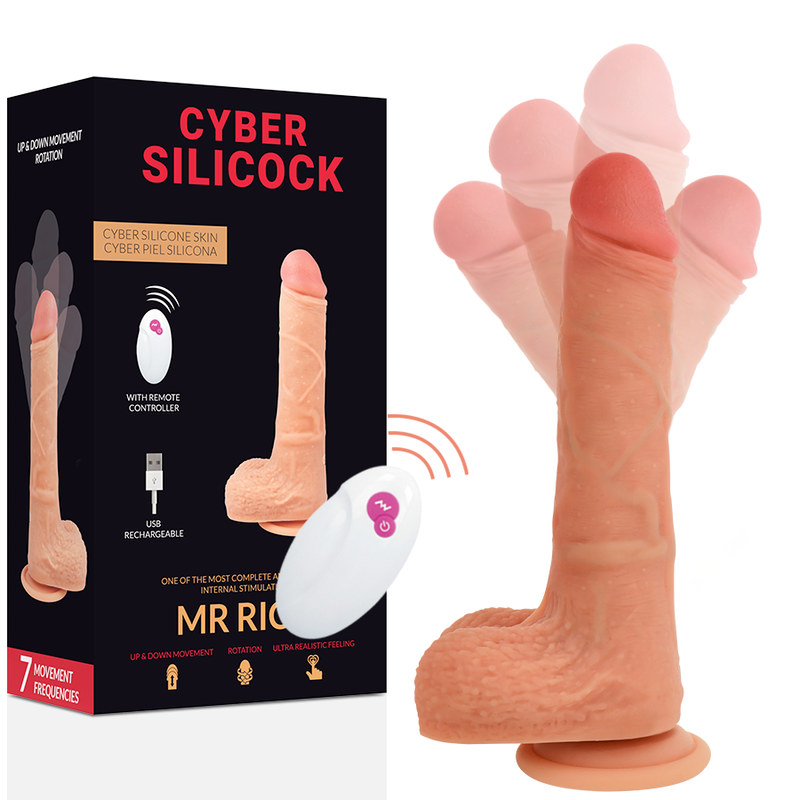 Vibrador Cyber Silicock Remote Control Realistic Mr Rick