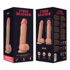 Dildo Cyber Silicock Saul Ultra Realistico Soft Liquido Silicone 21Cm