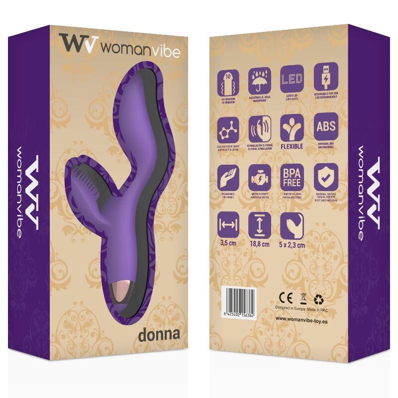 Vibrador Donna Em Silicone Recarregavél Womanvibe