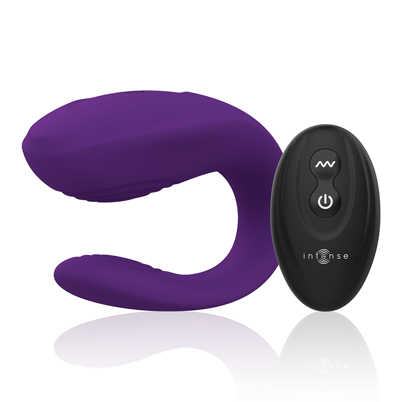 Vibrador De Casal Intense Bruno Partner Double Pleasure Roxo