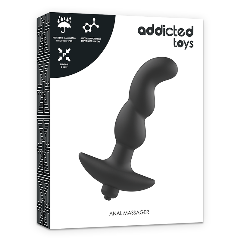 Plug Com Vibração Addicted Toys Anal Massager Preto