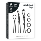 Kit De Anéis Addicted Toys Flexible Silicone Cock Ring Set 7 Pieces